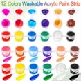 thumbnail image 4 of Mini Juego de Pintura Acrílica para Manualidades, 12 Colores Individuales de Pintura de Arcilla Acrílica para Manualidades para Fiesta de CumpleañosSip & Paint Night, 4 of 5
