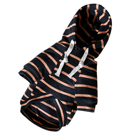 2026🔥 Dog Sweaters for Small Dogs, Dog Sweater Dog Hoodie with Pocket Pet Autumn and Winter Hoodies Fleece Stripe Sweatshirt Pet Cats and Dogs Warm Clothe Pet Supplies