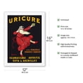 thumbnail image 2 of Uricure Pills - For Rheumatism Arthritis Gout - Vintage Advertising Poster by Leonetto Cappiello c.1910 - Japanese Unryu Rice Paper Art Print (Unframed) 12 x 16 in, 2 of 4