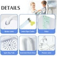 thumbnail image 3 of Portable Washing Machine 17.6Lbs Capacity Washer&Dryer Combo 2 In 1 Mini Compact Twin Tub Laundry Washer(11Lbs) & Spinner(6.6Lbs) with Gravity Drain Pump for Apartment,Dorms,RV Camping(grey+white), 3 of 7