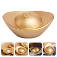 thumbnail image 3 of Lingot de oro de cobre decoración exquisito lingote de oro ornamento ornamento de cornucopia HOMEMAXS 12021817-MX, 3 of 6