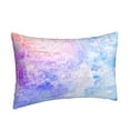 thumbnail image 2 of YFYANG Super Soft Rectangular Plush Cushion Cover (Without Pillow Insert), Blue Dream Watercolor Art Comfort and Non-Pilling Hidden Zip Bedroom Sofa Pillowcases, 16"x24", 2 of 9