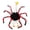 Red, variant on Halloween Porch Goose Costume Spider Outfit, 8 Furry Legs Spooky Goose Clothes for Cement Lawn Goose Statue Front Porch Yard Garden Halloween Decor, Holiday Cosplay Costume for Goose (Spider Legs)