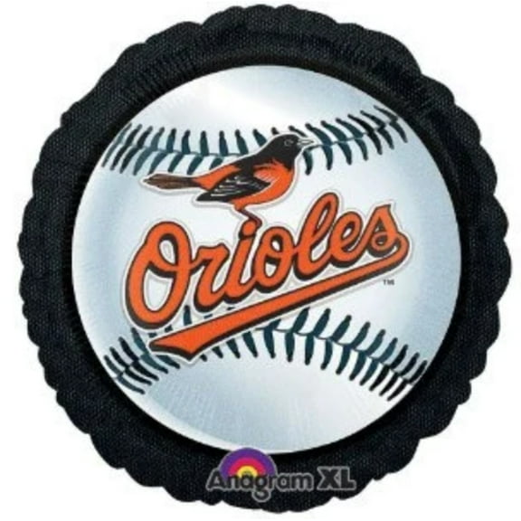 18" BALTIMORE ORIOLES BALLOON  Party Supplies Decorations Foil Mylar Balloon