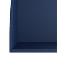thumbnail image 3 of Yowos Corner Shelf, Modern 5-Tier Wall Corner Bookshelf, Stylish Corner Small Bookcase Storage Rack Wavy Plant Stand with Unique Shape for Living Room, Home Office, Blue, 3 of 10