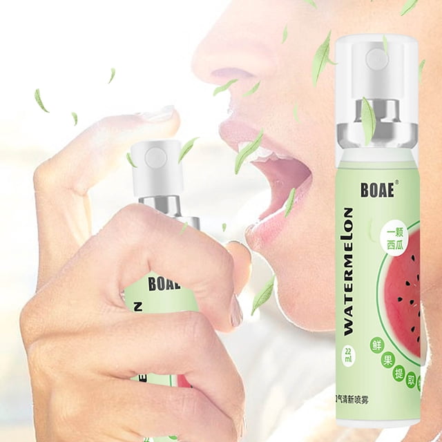 Pisexur Belleza Maquillaje Spray refrescante para el aliento con sabor a fruta (2024), compacto, portátil, para un aliento fresco y fresco, 20 ml.para mujeres y hombres