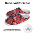 thumbnail image 6 of Haiem Hand Drawn Tomatoes Print Women's Fuzzy Memory Foam House Slipper Cozy Home Footwear Non-slip Winter Slippers-44/45, 6 of 7