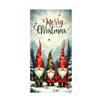 HCBY Merry Christmas Door Cover New Year Decorations Xmas Background Banner Xmas Door Hanging Covers for Front Porch Home Indoor Outdoor New Year Decoration (Comprehensive#19)