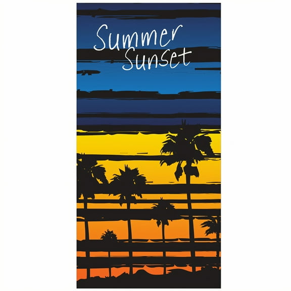 AUQ Beach Towels,Anti Wrinkle Finish Microfiber Beach Towel,Wide Surface Coverage Quick Dry Beach Towel,Style1,62"x31"