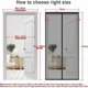 thumbnail image 2 of Thickened Magnetic Screen Door 80x210cm Very Dense Mesh Magnetic Screen Door Anti-Fly Insect Curtain With Tape, 2 of 5