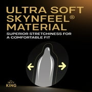 SKYN King Elite Large Extra Glide Non-Latex Condoms, 30 Count – Extra glide for extra comfort