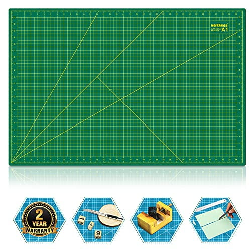 Self-Healing 5-Layer Cutting Mat Perfect for Crafts and Sewing 24 x 36 Black Mat 