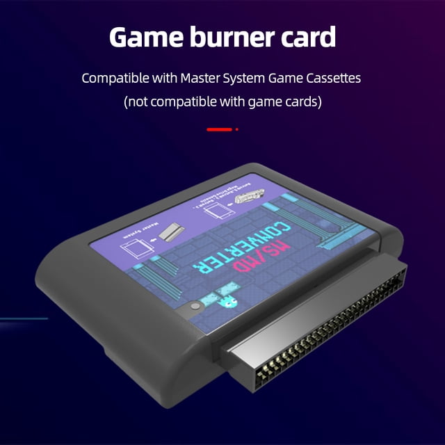 Convertidor de tarjeta de juego MS a MD, casete de vídeo de juego para sistema maestro para Megedrive