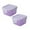 Purple 2PCS, variant on Containers with Lids Small Food Storage Containers with Clamping, Colorful Meal Prep Container Reusable, Square Freezer Storage Jar Condiment Cup Container Purple 2PCS