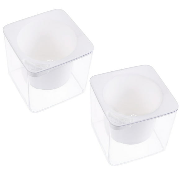 BEADCEST Hydroponics Flower Pot 2 Pcs with Water Storage Feature for General Users at Home