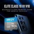 thumbnail image 4 of Tarjeta de memoria PNY Elite de 64 GB, clase 10 U1, V10 A1, microSDXC, paquete de 3, 4 of 9