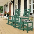 thumbnail image 4 of NALONE All Weather Resistant Rocking Chair Set, HDPE Oversized Patio Rockers, Green, 4 of 7