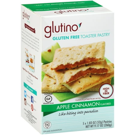 Glutino® Gluten Free Apple Cinnamon Flavored Toaster Pastry 5-1.83 oz. Packages