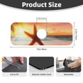 Noewx Starfish Sunset Sea Beach Faucet Mat for Kitchen Sink 1 PC