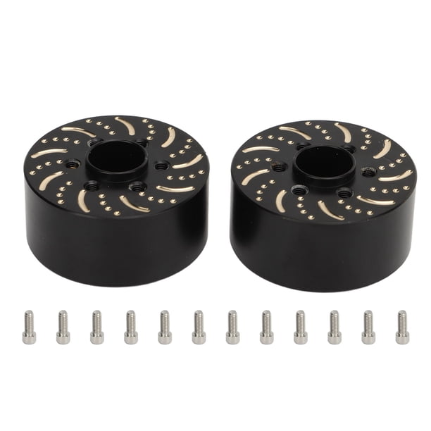 Peso de la rueda de latón peso de la rueda de latón 6 agujeros peso del conector del Hub hexagonal de la rueda, adecuado para 1,9 pulgadas 2,2 pulgadas de anillo de neumáticos con cerradura de la