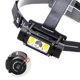 thumbnail image 1 of Linterna LED magnética recargable de aleación de aluminio resistente al agua y con luz fuerte montada en la cabeza, 1 of 5
