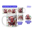 thumbnail image 4 of Termo 20oz taza posavaso Mouse Pad SVArt diseño Spiderman Chibi Navidad SVART, 4 of 5