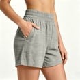 thumbnail image 5 of Athletic Shorts For Women Summer Solid Pocket Workout Ready Running Training Yoga Walking Athletic Style Daily Outfit Ready Relaxed Vacation Look Gray XL, 5 of 8