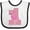 White and Black, variant on Inktastic First Birthday Flamingo 1 Year Old Girl Girls Baby Bib