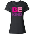 thumbnail image 3 of Inktastic Be Kind Logo in Pink and Purple Women's T-Shirt, 3 of 5