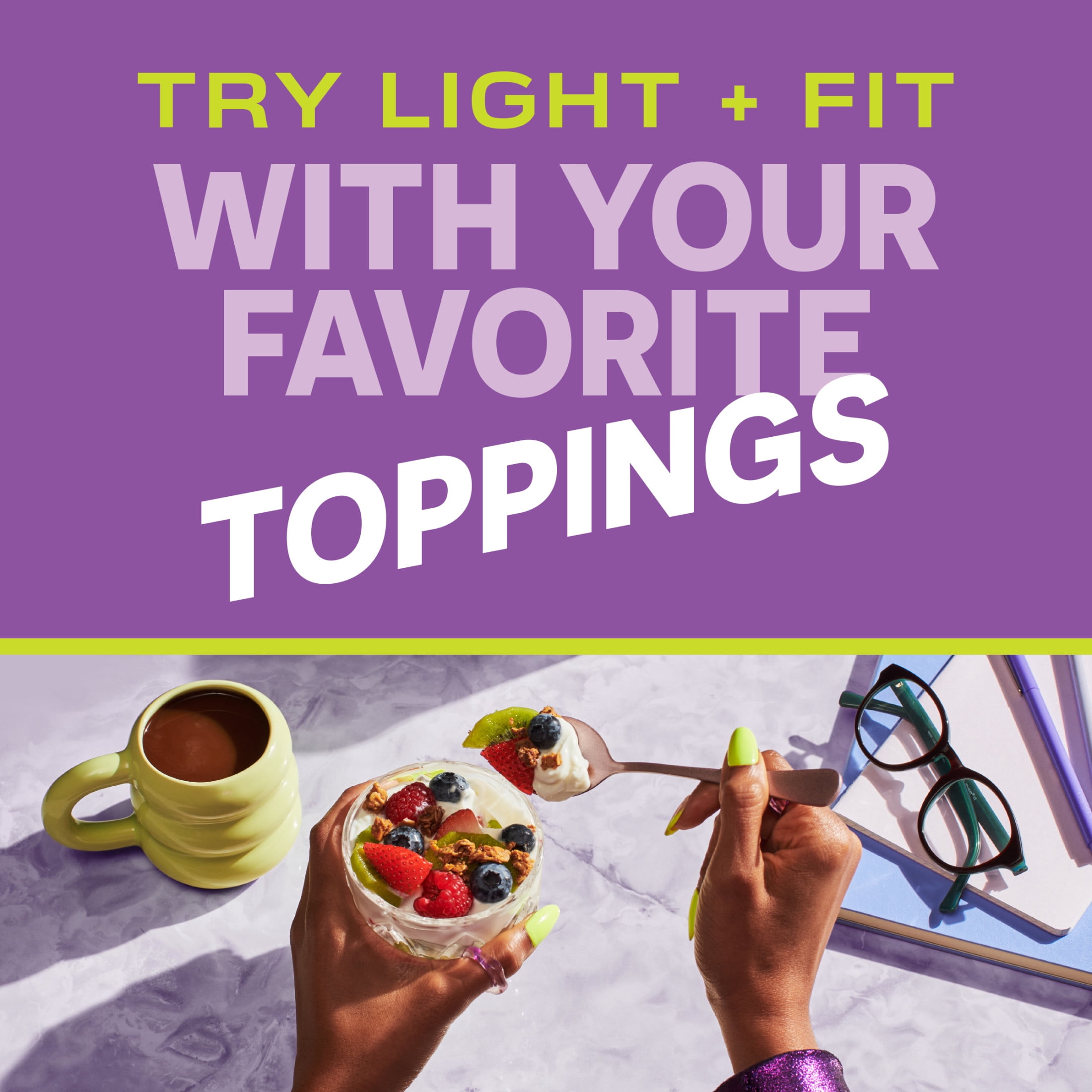 Light + Fit Strawberry Cheesecake Greek Fat Free Yogurt Cup, 5.3 oz