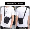thumbnail image 4 of Vaupan Small Crossbody Bag Shoulder Bag for Men, Women Mini Messenger Bag Water Resistant Fabric Satchel Bag for School Work Travel, 4 of 7