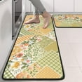 thumbnail image 2 of Kitchen Rugs Sets Of 2,Pioneer Flower Floral Print Pattern Anti Fatigue Kitchen Mat Rugs Non Slip Washable,Decorative Kitchen Floor Mats for Kitchen,Sink,Laundry,17"x47"+17"x47", 2 of 5