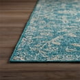 thumbnail image 3 of Addison Rugs Fairfax 2'3" x 7'5" Traditional Fabric Runner Rug in Aqua Blue, 3 of 13