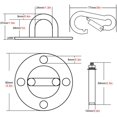 thumbnail image 2 of Gancho de techo LzGUNGY para colgar hamacas y sacos de boxeo acero inoxidable 500 kg, 2 of 4