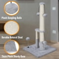 thumbnail image 4 of Rascador Dimaka para gatos, alto, doble bajo, 66 cm, gris, 4 of 7