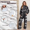 thumbnail image 5 of Garronmavis Womens Sweat Suits 2 Piece Set Hippie Floral Hoodie Womens Sweat Set Trendy Loose Jogging Tracksuit Wide Leg Sweat Pants Athletic Lounge Sets, Size L, 5 of 6