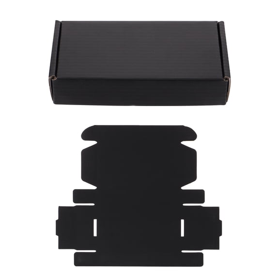 LEORX 15Pcs Black Aircraft Box Corrugated Paper Package for Shipping and Storage