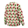 thumbnail image 5 of Xoenoiee Christmas Tree Print Sweatshirt for Women Xmas Oversized Crewneck Long Sleeve Pullover Fleece Top 2025 Fall Winter Fashion Outfits Clothes, Size S, 5 of 7