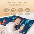 thumbnail image 3 of Naloa Ocean Floor Animals Super Soft 20x60 Body Pillow Case,Long Side Hidden Zipper（PILLOWS ARE NOT INCLUDED）, 3 of 6