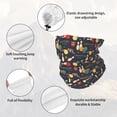 thumbnail image 3 of Neck Gaiter Face Cover Scarf, Christmas Holiday Bowling Soft Face Sun Mask Cover Scarf Headband Cooling Sweat Absorbing Bandanas Hiking Cycling Running, 3 of 7