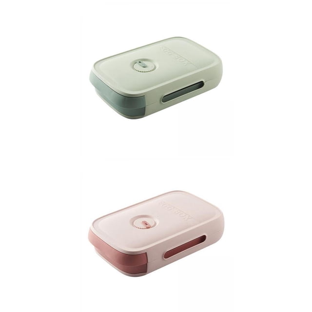 2 Uds Caja de Almacenamiento de Huevos Refrigerador Organizador Apible Hogar Fresco