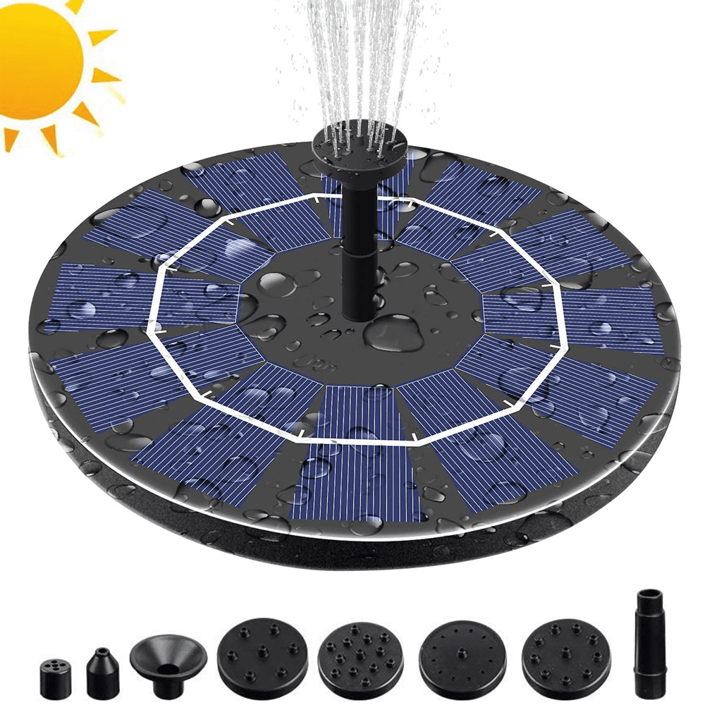Details about   HOT 3-Tier Fountain with Solar Panel 