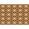thumbnail image 1 of Ahgly Company Machine Washable Indoor Rectangle Transitional Yellow Orange Area Rugs, 8' x 10', 1 of 7