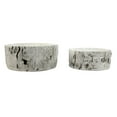 thumbnail image 2 of 2 Piece Ceramic Birch Log Flower Plant Pot Set Indoor Outdoor Patio Yard Decor, 2 of 5