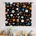 thumbnail image 3 of Boys Curtains for Bedroom, Kids Baby Girls Basketball Soccer Football Baseball Sports Ball Game Colorful Blackout Window Drapery Treatments for Living Room Nursery Playroom 2 Panels, 84"x63" Inch, 3 of 5