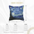 thumbnail image 4 of Bingfone Decorative Pillow Covers 16"X16" The Starry Night Couch Pillow Cases Modern Farmhouse Covers For Couch Sofa Bed, 4 of 9