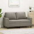 thumbnail image 1 of vidaXL 2-Seater Sofa Light Grey 120 cm Velvet, 1 of 5
