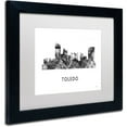 thumbnail image 2 of Trademark Fine Art 'Toledo Skyline WB-BW' Canvas Art by Marlene Watson, White Matte, Black Frame, 2 of 4