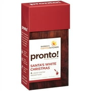 Barnie's CoffeeKitchen Pronto! Santa's White Christmas Liquid Coffee Brewsticks, 6 count, 1.83 oz