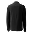 thumbnail image 3 of Men's Cutter & Buck Black Stephen F Austin Lumberjacks Vault Advantage Tri-Blend Pique Big & Tall Long Sleeve Polo, 3 of 3